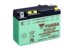 6N12A-2D Yuasa Conventional 6 Volt Battery