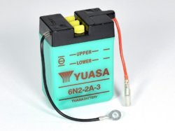 6N2-2A-3 Yuasa Conventional 6 Volt Battery